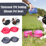 s Dog Cat BowlsFeeding Bowl ubber Foldablell Double Bowl Pet ets Supplie