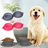 s Dog Cat BowlsFeeding Bowl ubber Foldablell Double Bowl Pet ets Supplie