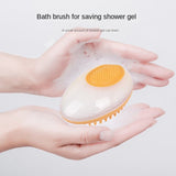 PetDog Cat Bath Brush 2-in-1t SPA Massage Comb Soft Silicone Pets Shower Hair Grooming Cmob Dog Cleaning Tool Pet Products