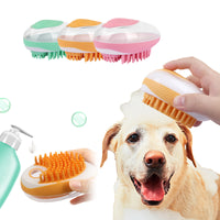 PetDog Cat Bath Brush 2-in-1t SPA Massage Comb Soft Silicone Pets Shower Hair Grooming Cmob Dog Cleaning Tool Pet Products